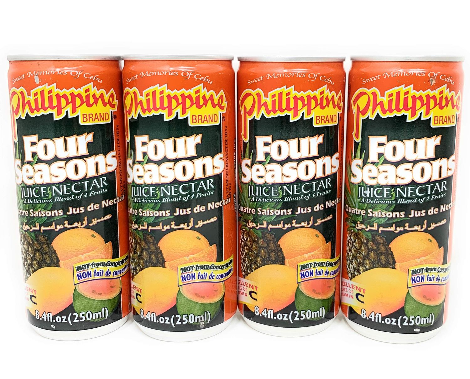 Philippine Brand Four Seasons Juice Nectar 250ml, 4 Pack