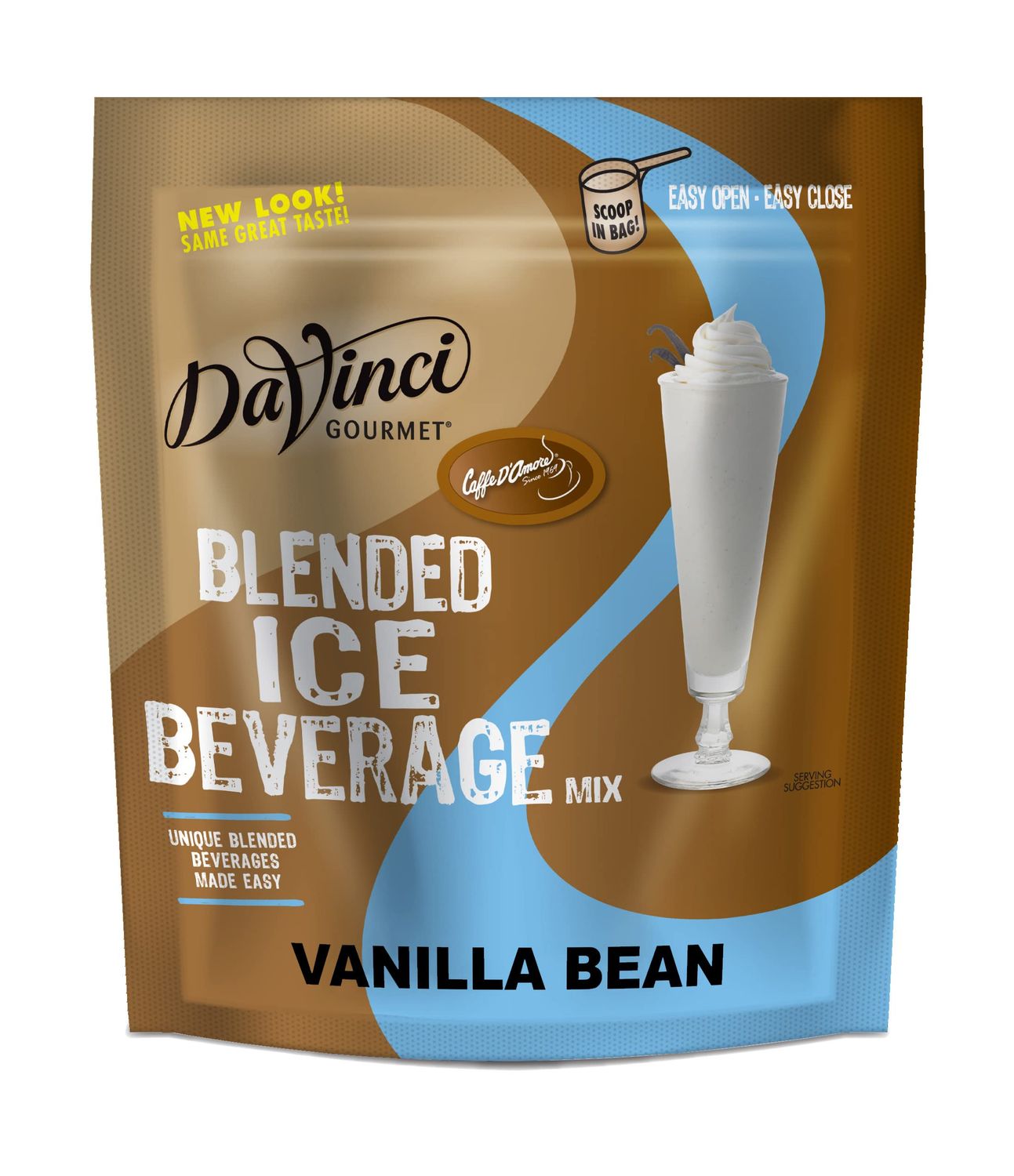 DaVinci Gourmet Vanilla Bean Blended Iced Coffee Mix, 3 Pound (Pack of 1)