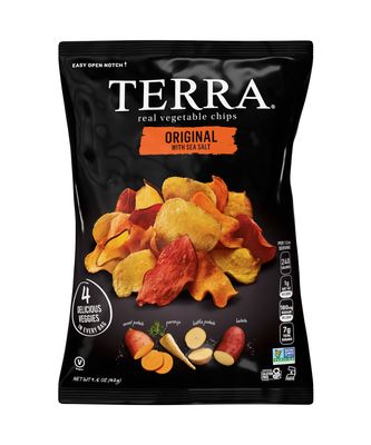 Terra Vegetable Chips, Original with Sea Salt Vegetable Chips, 1.5 oz (Pack of 8)