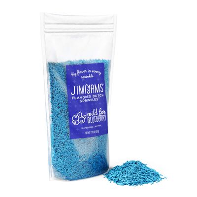 Wild for Blueberry Flavor Sprinkles | Jimijams Flavored Blue Dutch Sprinkles | Fancy for Dessert, Cake, Cupcake &amp; Cookie Decorating / Decorations Toppings Set | XL 17.72 oz