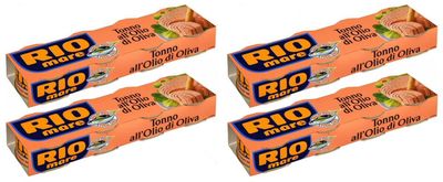 Rio Mare: Tuna Fish in Olive Oil, Yellowfin Tuna Quality - 80g (2.82oz) Cans (Pack of 16, 2.82lb Total) [ Italian Import ]