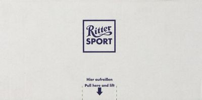 Ritter Sport White Chocolate with Whole Hazelnuts, 3.5 Ounce (Pack of 10)