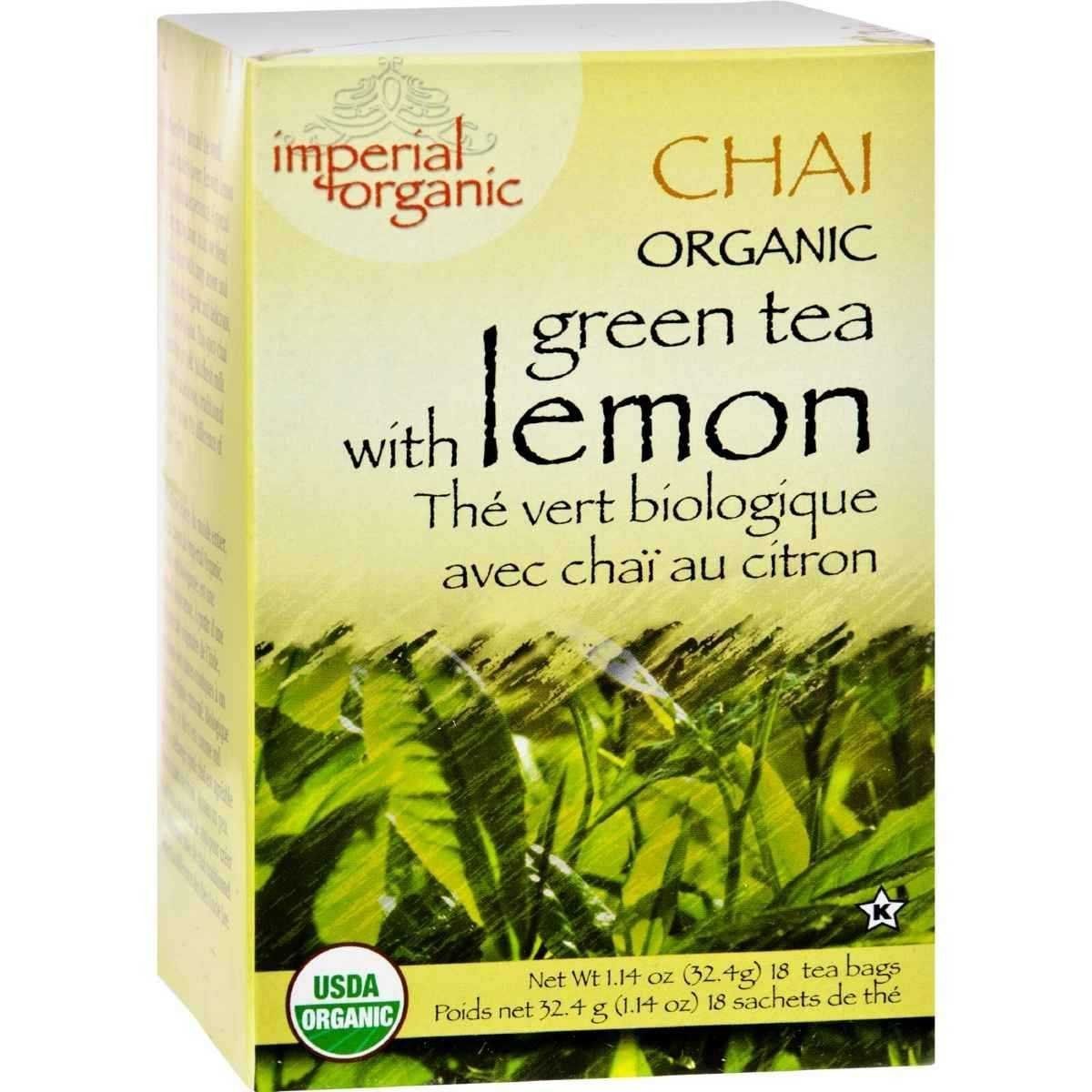 Uncle Lee&#39;s Tea Organic Imperial Lemon Chai Tea 18 Bags
