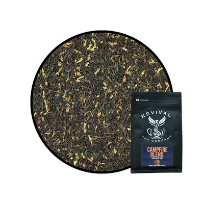 Revival Tea Company Campfire Blend - Lapsang Souchong Black Tea Blend - Loose Leaf 6 Ounces