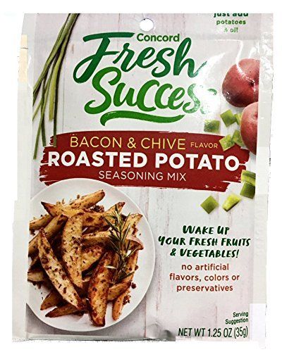 Concord Farms Roasted Potato Bacon &amp; Chive Seasoning Mix 1.25oz Package (VALUE Case of 18 Packages)