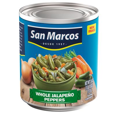 San Marcos Whole Jalapeno Peppers, 26 Ounce
