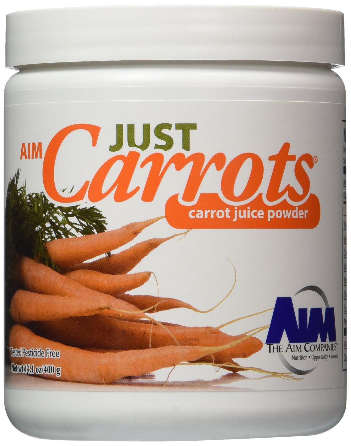 AIM Just Carrots for great carrot juice net wt,14.1oz/400g