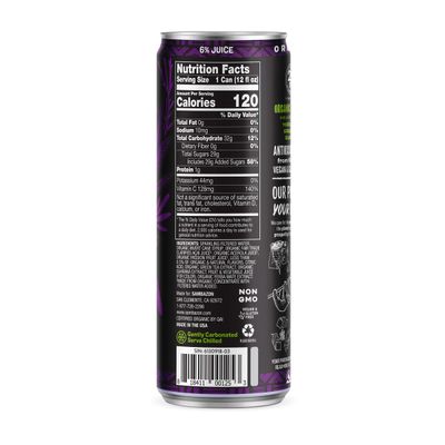 Sambazon Organic Amazon Energy Drink, Jungle Love, Acai Berry and Passionfruit, 12 Fl Oz (Pack of 12)