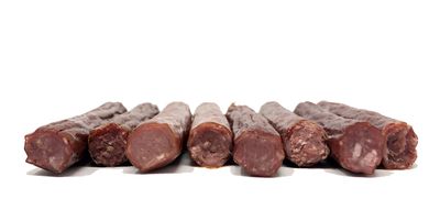 PEARSON RANCH SINCE 1959 Assorted Game Meat Sticks Variety Pack of 24 (1oz sticks) Elk, Buffalo, Venison, Wild Boar - Low-Carb, Gluten-Free, High-Protein, Paleo and Keto Friendly Jerky Sticks
