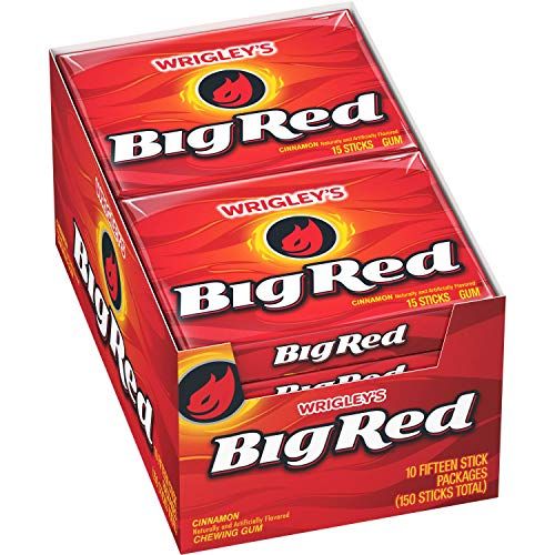 Wrigley&#39;s Slim Pack Big Red 10 - 15 Stick Packs 150 Pieces - USA