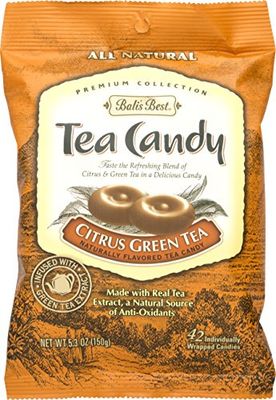 Bali&#39;s Best Citrus Green Tea Candy - 42 pieces - 5.3 Oz