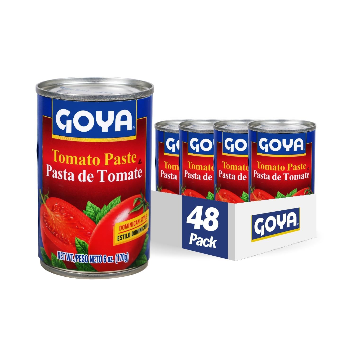 Goya Foods Tomato Paste, 6 Ounce (Pack of 48)
