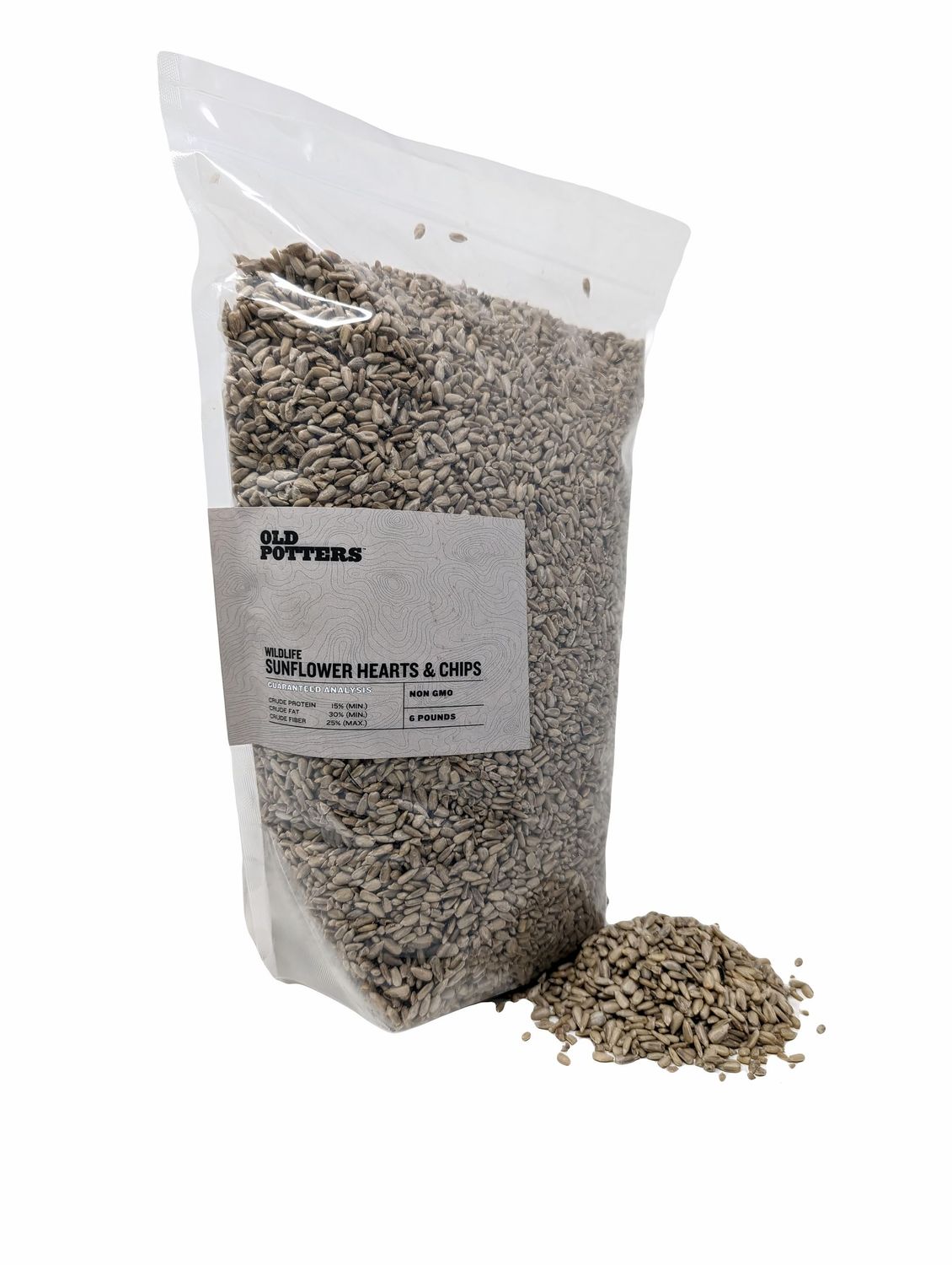 Old Potters Wildlife Sunflower Hearts &amp; Chips, 6 lbs