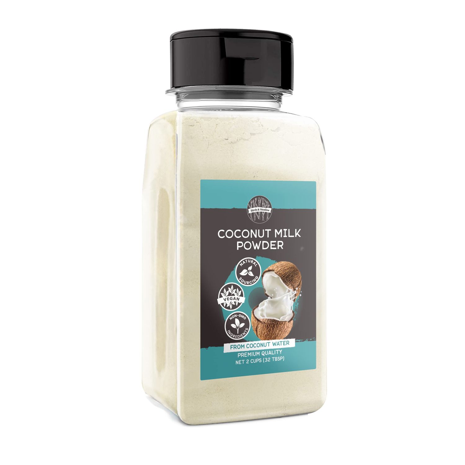 Birch &amp; Meadow 2 Cups of Coconut Milk Powder, Non-GMO, Delicious Taste, Drinks