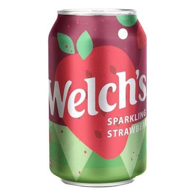 Welch's Sparkling Soda, 12 Fl. Oz., 12 Count (Total = 144 oz) (Strawberry x 12)