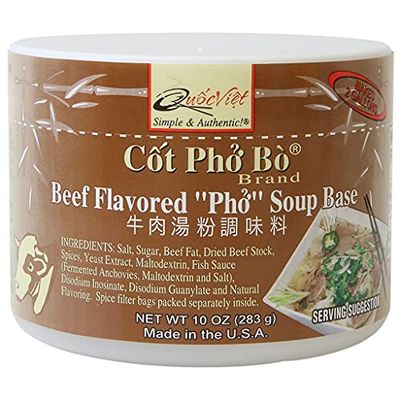 Quoc Viet Foods Beef Flavored Pho Soup Base 10oz Cot Pho Bo Brand