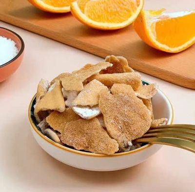 Dried Mandarin Orange Peel Real Fruit, (Pack of 20), 10.58 Oz