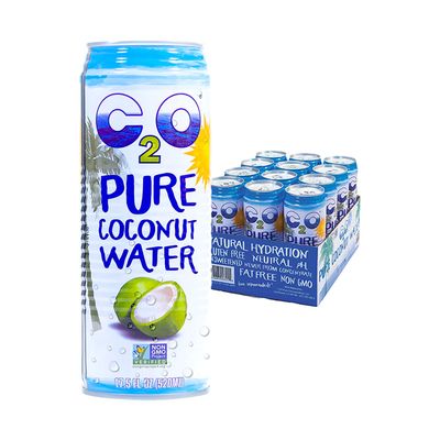 C2O Pure Coconut Water with Mango | Plant Based | Non-GMO | No Added Sugar | Essential Electrolytes | 17.5 FL OZ (Pack of 12)