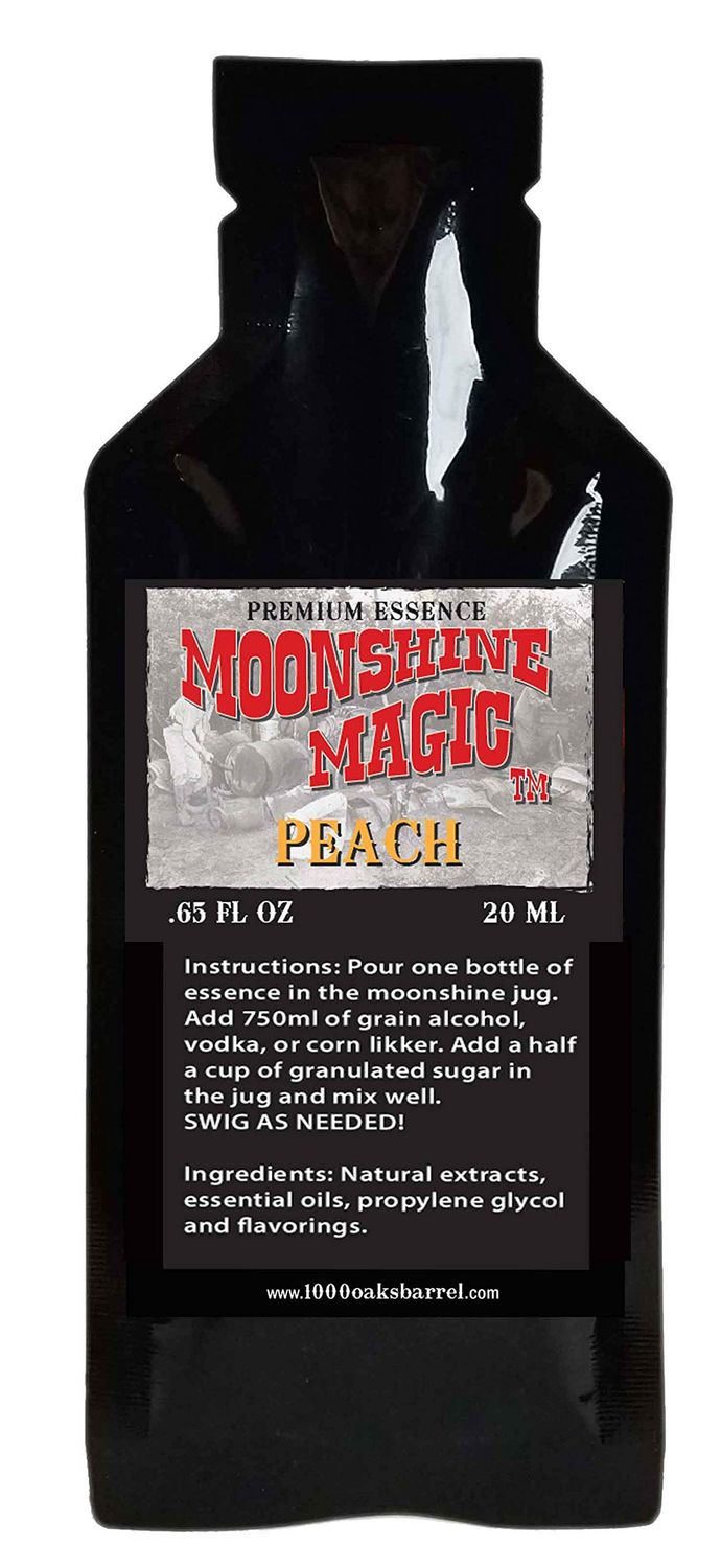 Thousand Oaks Barrel Co. Peach Moonshine Essence Flavor - Single Pack 20ml (0.65oz) Liquor Essence Refill for Barrel Aging Whiskey Making Kit, Cocktails Mixers - Moonshine Flavoring Supplies