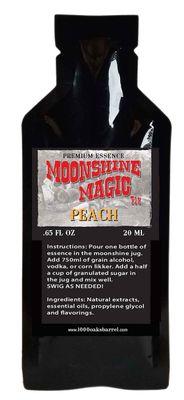 Thousand Oaks Barrel Co. Peach Moonshine Essence Flavor - Single Pack 20ml (0.65oz) Liquor Essence Refill for Barrel Aging Whiskey Making Kit, Cocktails Mixers - Moonshine Flavoring Supplies