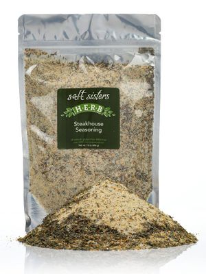 s.a.l.t. sisters Steakhouse Seasoning | All-Natural, Gluten Free, MSG Free, Non-GMO | Dried Citrus, Herbs &amp; Salt Seasoning | Versatile Use for Meat, Fish, Vegetables, and More | 1lb