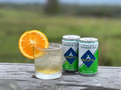 Royal Oak Ginger Ale by Regatta, Case of 24 Sleek Mini Cans, 7.5oz Each, Premium Soda and Cocktail Mixer
