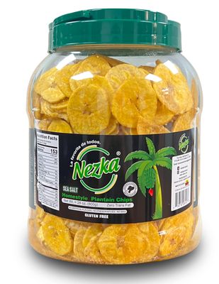 Nezka Lightly Salted Plantain Chips - Delicious Crunchy Snacks and Side Dish - Gluten Free, Vegan, Non-GMO - 28 Oz