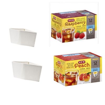 Jordan&#39;s Blend Iced Tea K Cup Bundle of Raspberry K Cups 12 Ct and Peach Iced Tea K Cups 12 Ct Total of 24 with 2 Hot/Cold Cup Sleeves