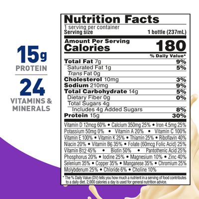BOOST Women Balanced Nutritional Drink, Very Vanilla, 8 fl oz (Pack of 24)