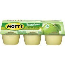 Mott&#39;s Unsweetened Granny Smith Applesauce 23.4 oz (2 Pack)