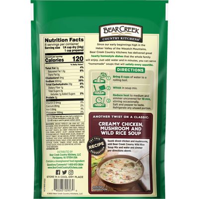 Bear Creek Soup Mix, Creamy Wild Rice, 9.6 Ounce