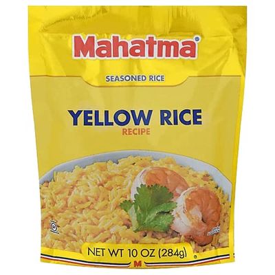 Yellow Rice, Mahatma Seasoned Rice 10 oz, (2 pack) Bundled with a JFS Recipe Card