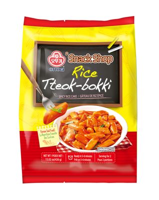 OTTOGI Rice Tteokbokki, Spicy Rice Cake, Authentic Korean Soul Food, Serving for two (426g)