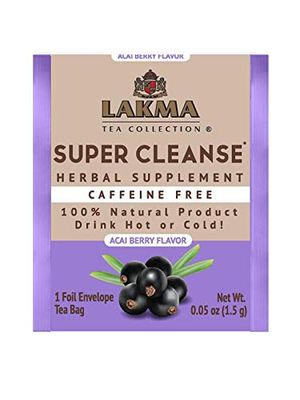 HYLEYS Lakma Super Cleanse Tea with Acai Berry - 25 Tea Bags