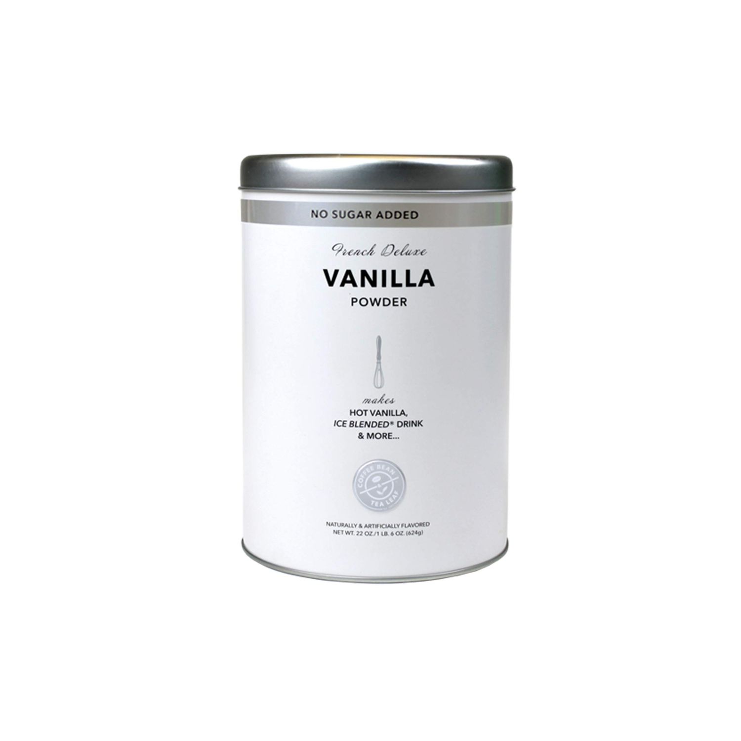 The Coffee Bean &amp; Tea Leaf, French Vanilla (no sugar added) Powdered Creamer for Coffees, Lattes, Smoothies 22oz Tin