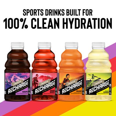 R.W. Knudsen Recharge Grape Sports Drink with Electrolytes, 32 fl oz (Pack of 6)