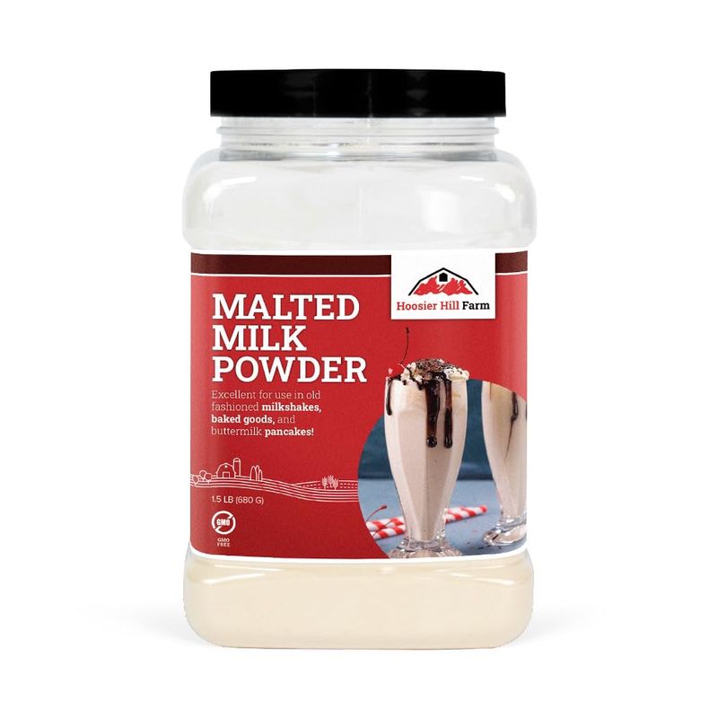 Hoosier Hill Farm Malted Milk Powder, 1.5LB (Pack of 1)