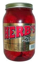 Herb&#39;s Pickled Pigs Feet 40 oz 1/2 Gallon