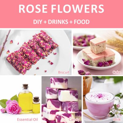 Goofoo Dried Rose Buds Rose Tea, Edible Whole Dry Roses, Premium Loose Leaf Flowers Herb, Natural Healthy Herbal Tea Beverages, Ideal Gift for Christmas, 2.8 oz
