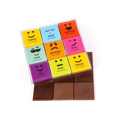 Moodibars by Astor Chocolate, Gourmet Chocolate Tiles Sampler, 18 count Variety Pack