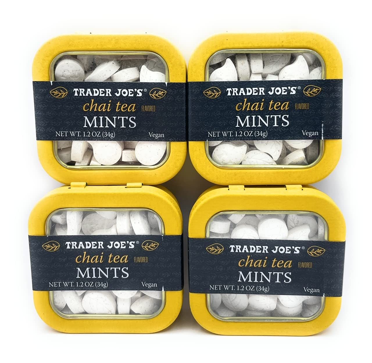 Chai Tea Flavored Mints by Trader Joes1.2 oz Each - (Pack of 4)