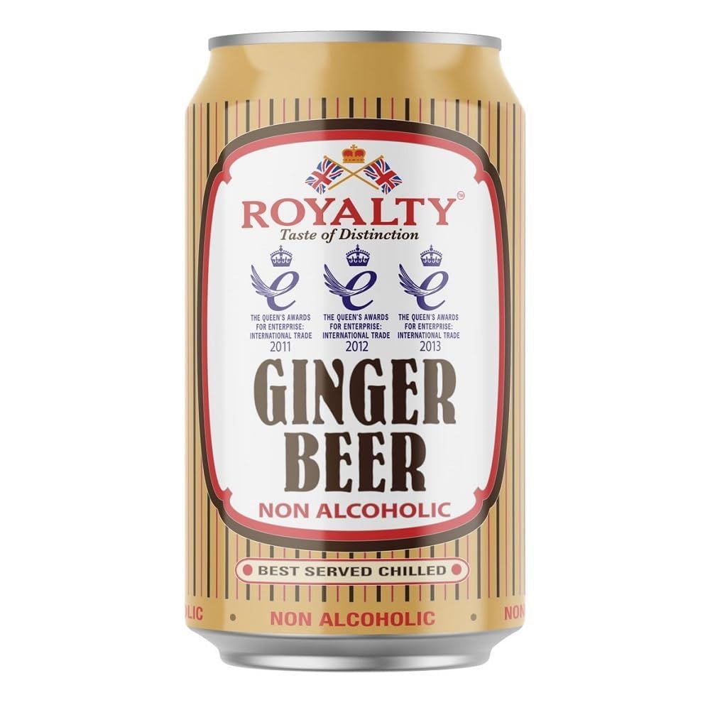 Royalty Non-Alcoholic Ginger Beer Can 11.15 Ounce (Pack of 12)