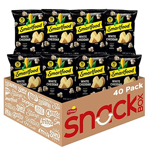Smartfood Popcorn, White Cheddar, 0.625 Ounce (Pack of 40)