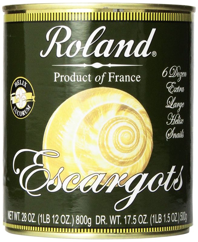 Roland Foods Escargots, Extra Large Helix Snails, Specialty Imported Food, 28.2 Ounce Can, Pack of 1