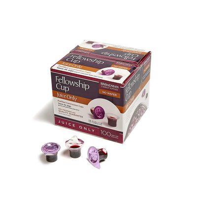 BROADMAN CHURCH SUPPLIES Pre-filled Communion Fellowship Cup, Juice Only, 100 Count
