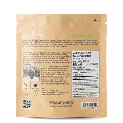 Tea Rebellion | Pure Peppermint Leaf Tea | Refreshing, Healthy &amp; Calming | 20G Loose Leaf Tea