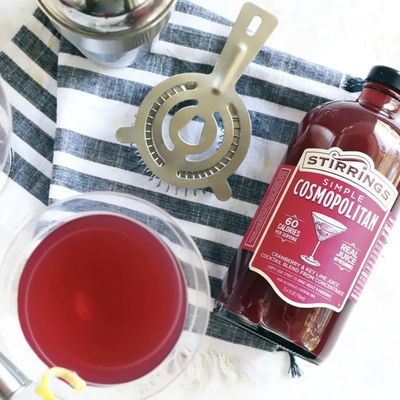 Stirrings 3 Pack Cosmopolitan Cocktail Mix 750ml Bottles - Real Juice No Preservatives - 90 Calories - Drink Mixer
