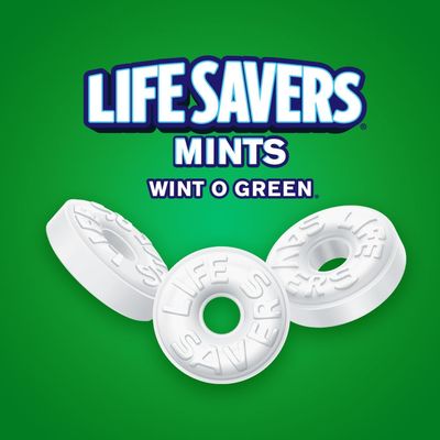 LIFE SAVERS Wint-O-Green Breath Mints Hard Candy Bulk Pack, 6.25 oz Bags (Pack of 12)