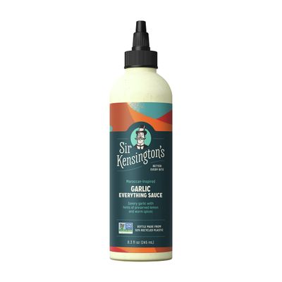 Sir Kensington&#39;s Everything Sauce, Garlic, Dressing, Dip and Drizzle, Keto Diet &amp; Paleo Diet Certified, Dairy Free, Gluten Free, Non- GMO Project Verified, Shelf-Stable, 8.3 oz
