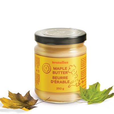 Bretelles Organic Maple Butter - Vegan, Non-GMO, Dairy-Free, Gluten-Free, Sugar-Free Breakfast Topping 8.8 Ounces/250g (Pack of 1)